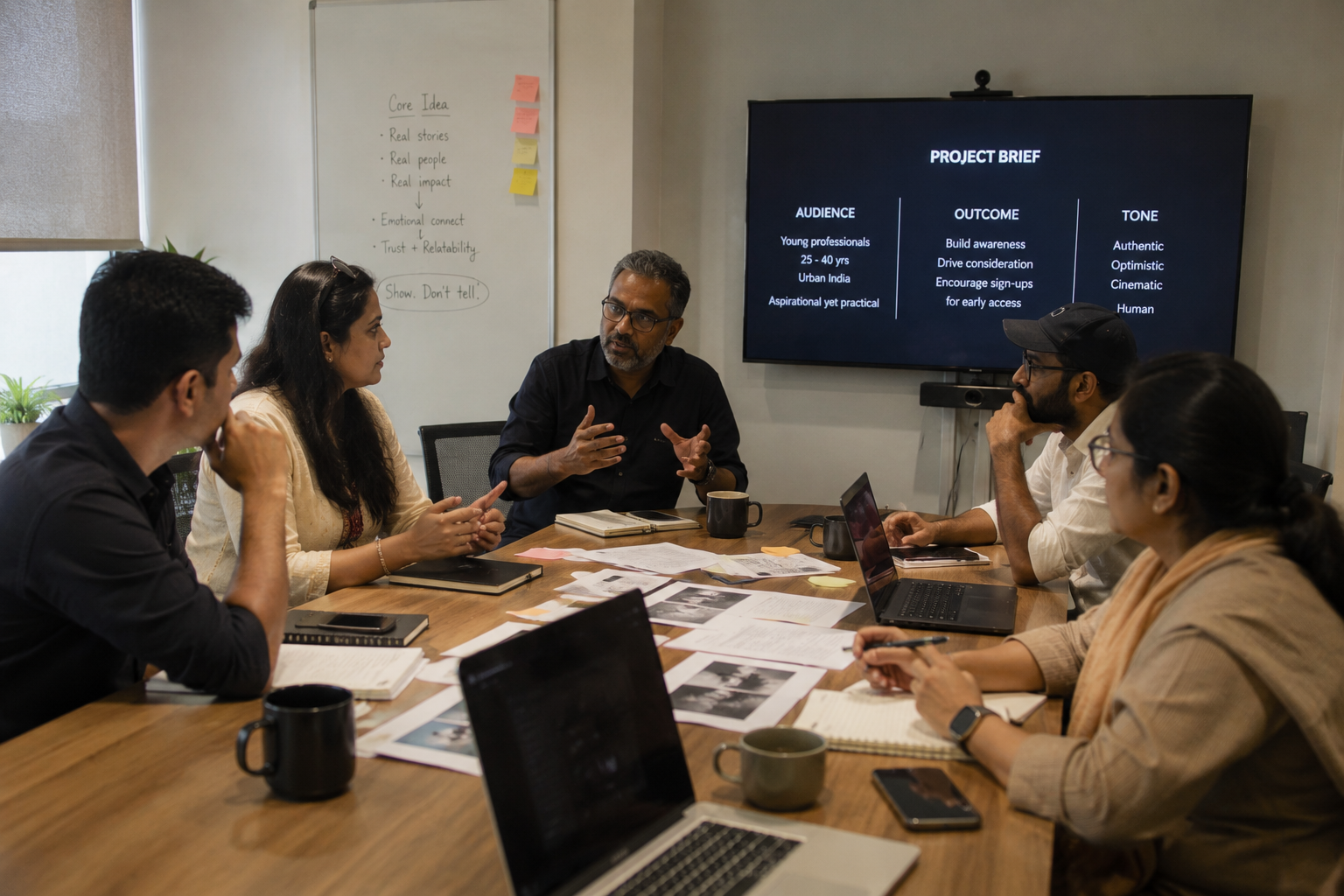 Discover phase — briefing and planning discussion with Suprasidha