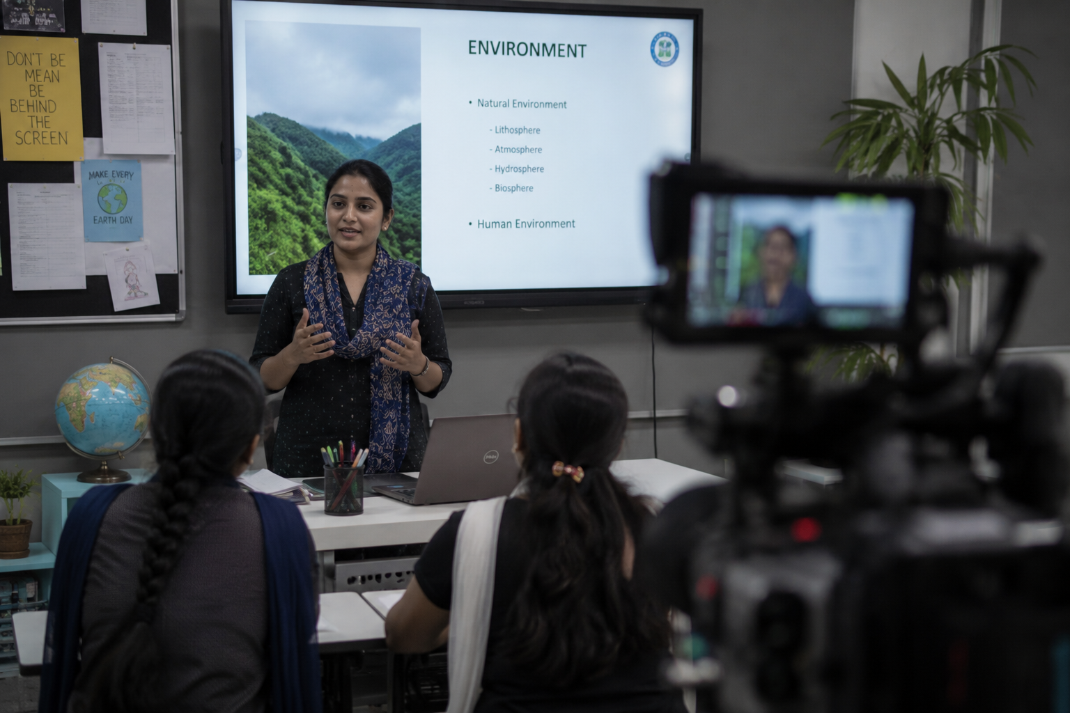 Educate phase — classroom and instructional media filming